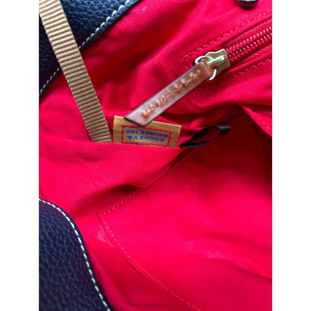 Dooney & Bourke Pebble Grain Lock Blue Shoulder Bag Purse Handbag Dust Bog‎ EUC